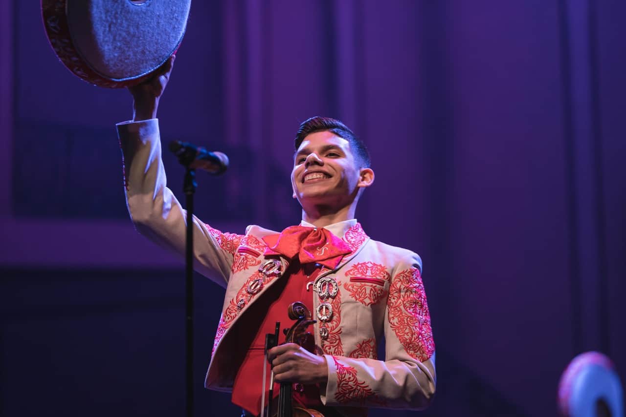 Competition winners represent Mariachi Vargas Extravaganza in Ann Arbor