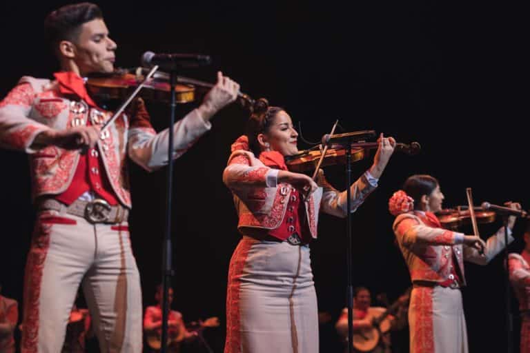 Competition winners represent Mariachi Vargas Extravaganza in Ann Arbor