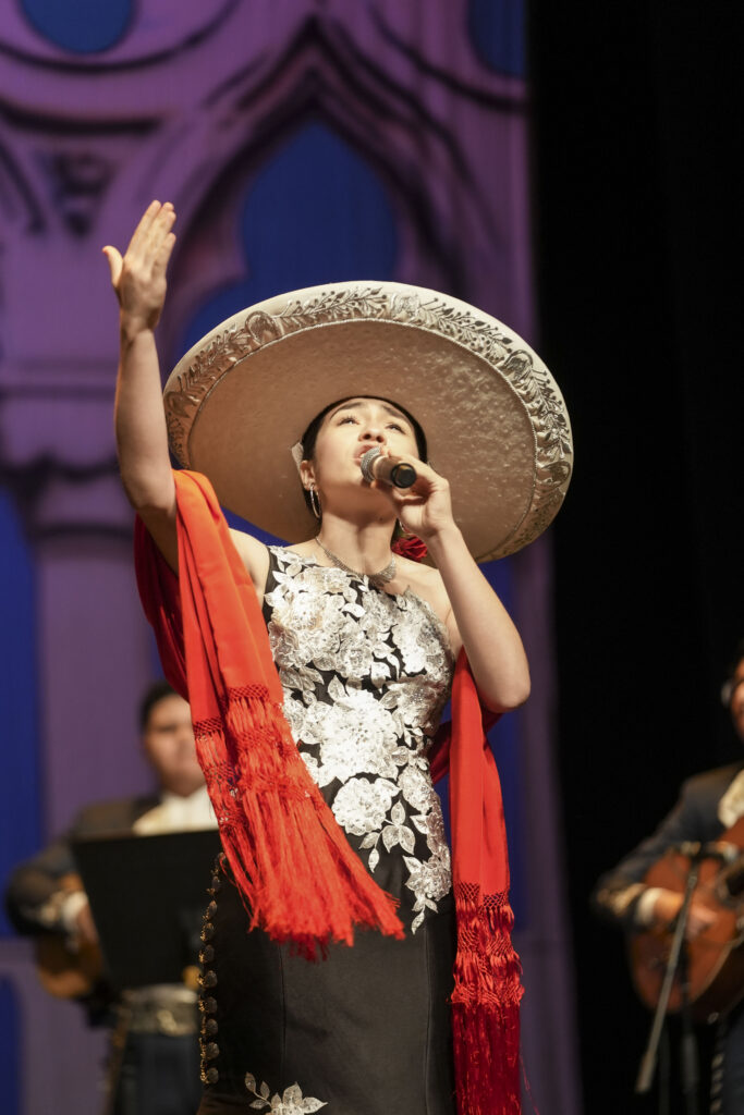 Nelly Martinez Garay from Mark Twain Dual Language Academy from San Antonio was a finalist in the 2023 Mariachi Extravaganza National Vocal Competition. Nelly will perform at the Tobin Center's Carlos Alvarez Studio Theater