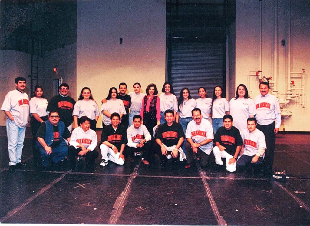 Mariachi Vargas visited UT-RGV in the fall of 1997. We each gifted them a university t-shirt, which they graciously wore immediately, and then we took this picture. It's a fond memory that brings a smile to my face.